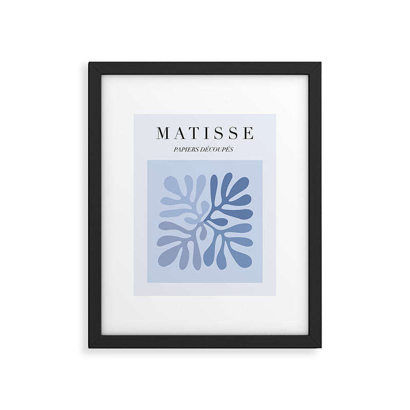 Blue Matisse Exhibition Poster - Light Blue Henri Matisse Cut Outs Vintage Poster Matisse Framed Art Print Gallery Image 5