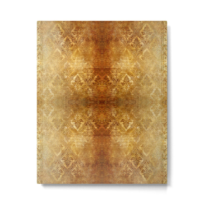 AGED GOLDEN DAMASK Shabby Chic  Metal Print Gallery Image 1