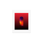 Another Dimension Flash - Ombre Colors Minimalist Modern Abstract Illustration  Art Print Gallery Image 1