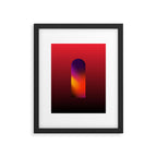 Another Dimension Flash - Ombre Colors Minimalist Modern Abstract Illustration  Framed Art Print Gallery Image 6