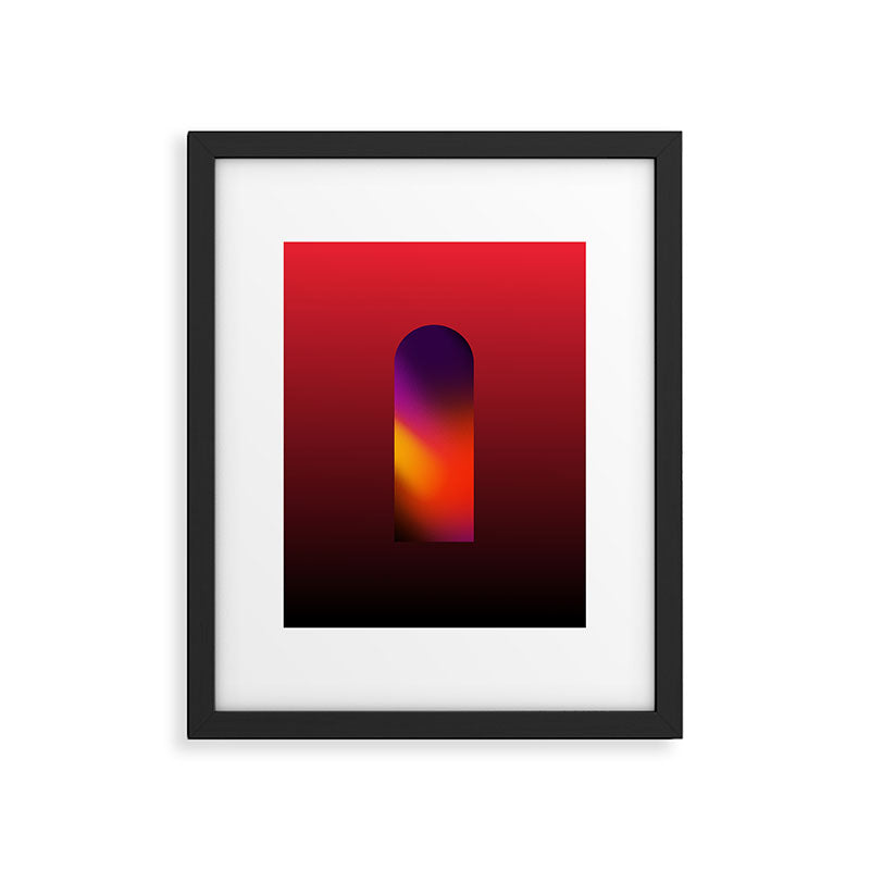 Another Dimension Flash - Ombre Colors Minimalist Modern Abstract Illustration  Framed Art Print Gallery Image 6
