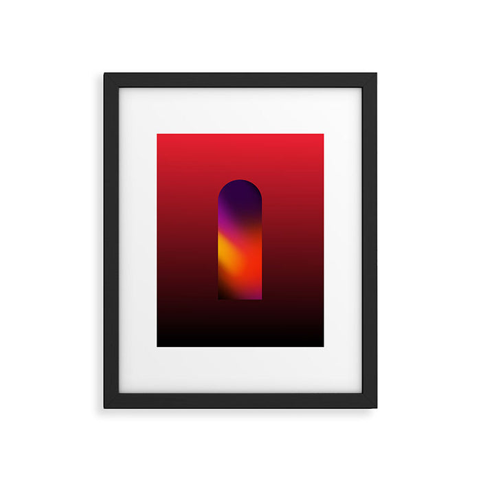 Another Dimension Flash - Ombre Colors Minimalist Modern Abstract Illustration  Framed Art Print Gallery Image 1