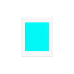 AQUA CYAN Solid Color Plain Neon Blue Shade  Art Print Gallery Image 1