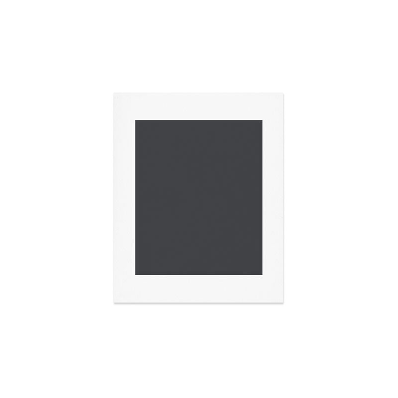 ASPHALT SOLID COLOR Plain Dark Neutral Shade  Art Print Gallery Image 1