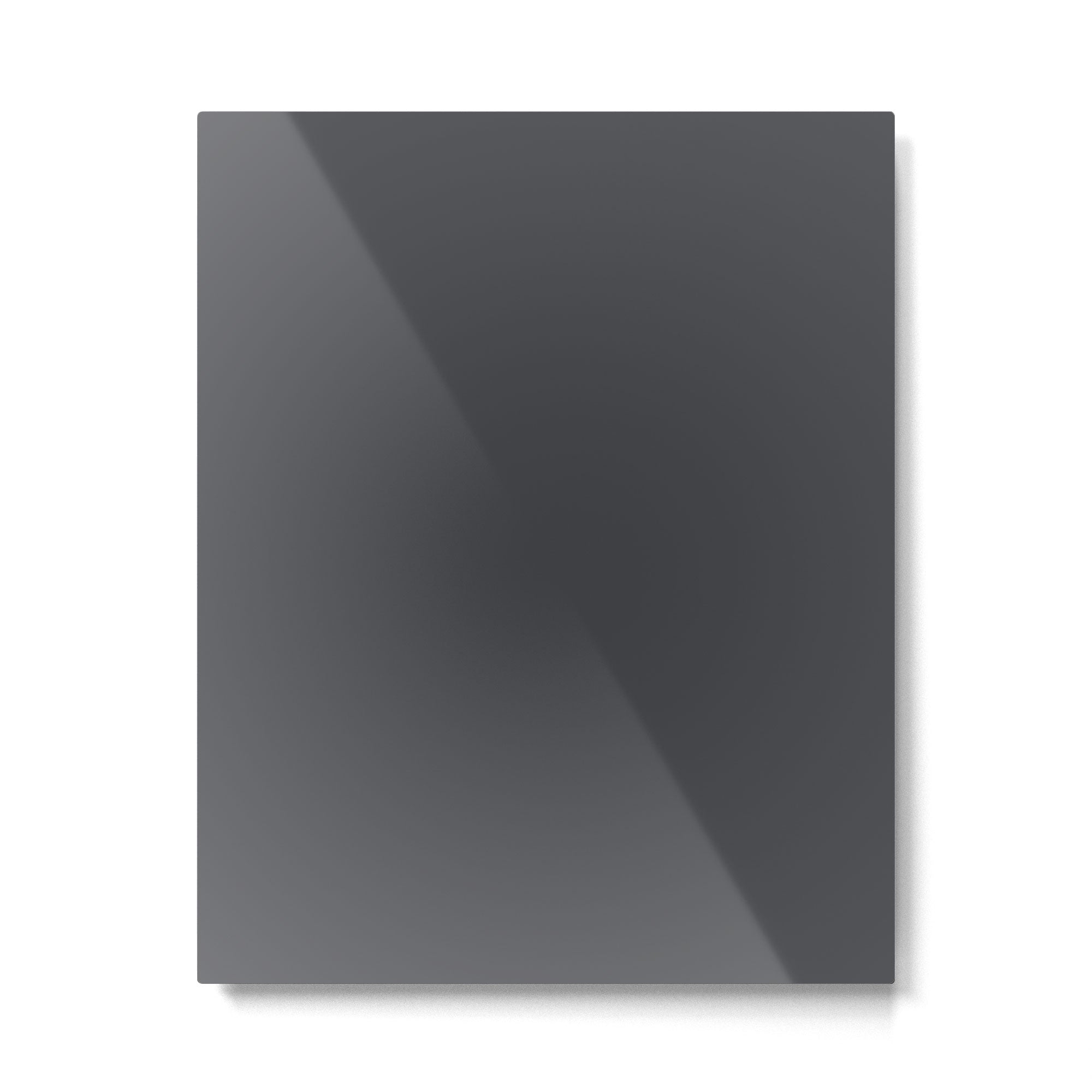 ASPHALT SOLID COLOR Plain Dark Neutral Shade  Metal Print Gallery Image 6
