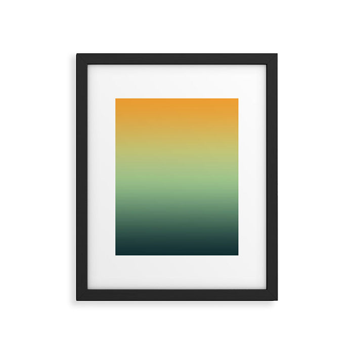 AUTUMN FOREST OMBRE COLORS ABSTRACT Framed Art Print Gallery Image 1