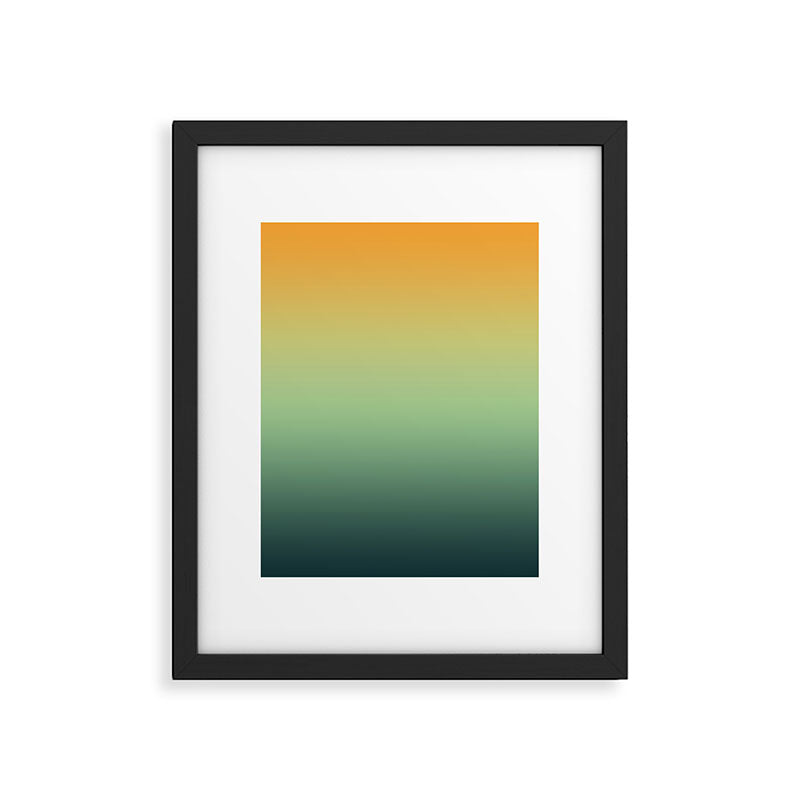 AUTUMN FOREST OMBRE COLORS ABSTRACT Framed Art Print Gallery Image 6