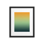 AUTUMN FOREST OMBRE COLORS ABSTRACT Framed Art Print Gallery Image 6