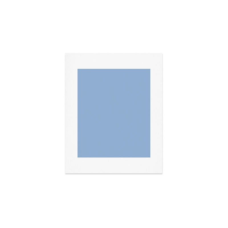 Blue Bell light pastel solid color Art Print Gallery Image 1