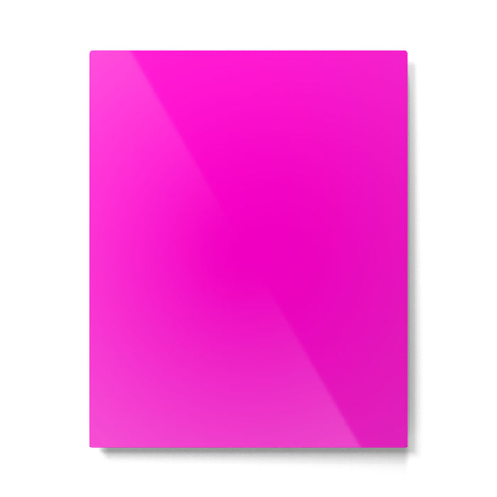 BRIGHT MAGENTA SOLID COLOR Plain Vibrant Hot Pink Shade Metal Print Gallery Image 1