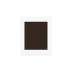 COCOA BROWN SOLID COLOR Dark Chocolate Plain Pattern  Art Print Gallery Image 1