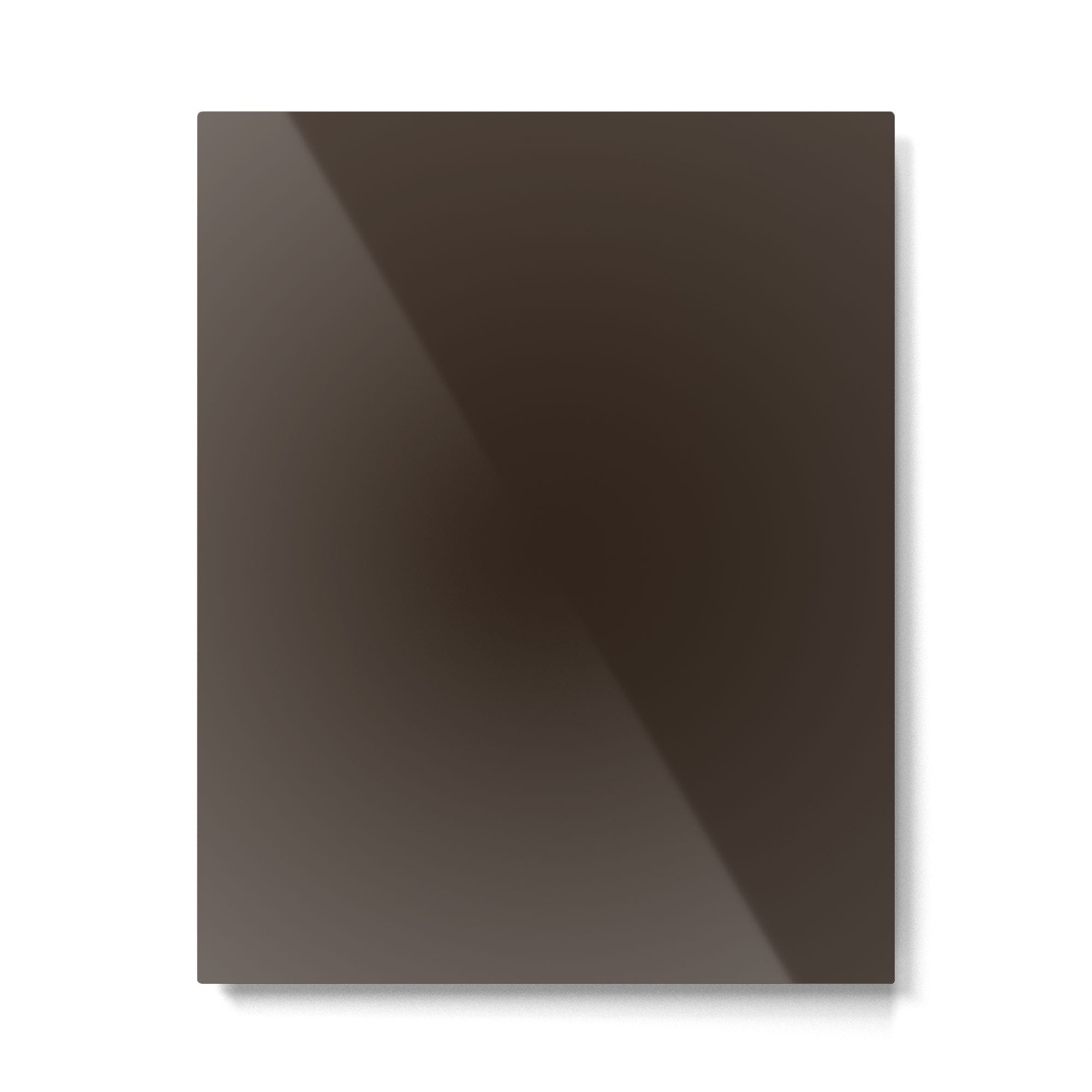 COCOA BROWN SOLID COLOR Dark Chocolate Plain Pattern  Metal Print Gallery Image 6