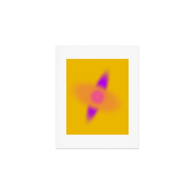 Fuzzy Lights Modern Abastract Illustration  Art Print Gallery Image 1