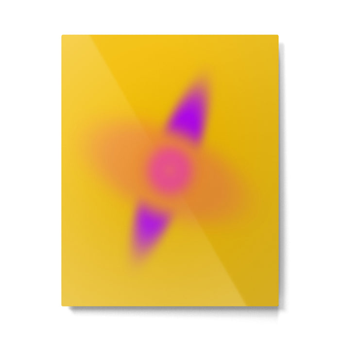 Fuzzy Lights Modern Abastract Illustration  Metal Print Gallery Image 1