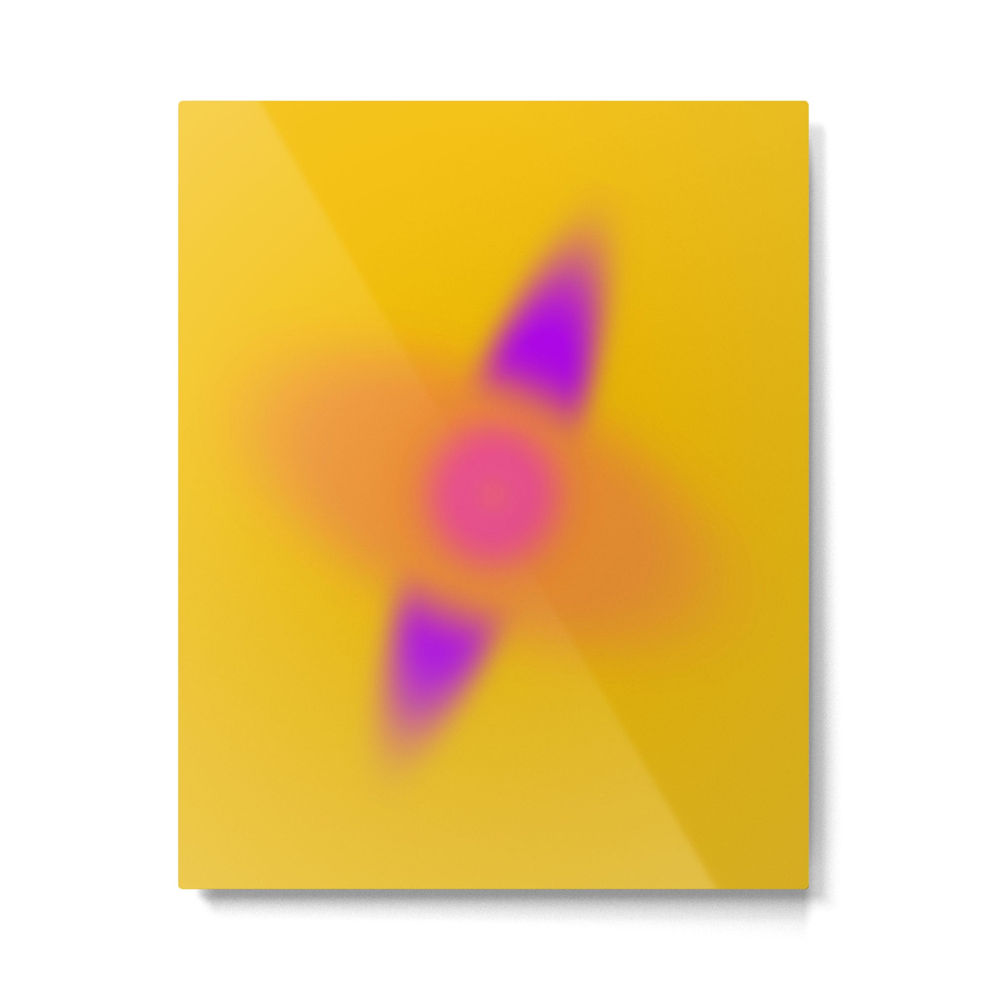 Fuzzy Lights Modern Abastract Illustration  Metal Print Gallery Image 6
