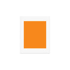GOLD FISH Solid Color Plain Bright Orange Shade Art Print Gallery Image 1