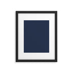 INDIGO BLUE Deep Navy solid color Framed Art Print Gallery Image 6