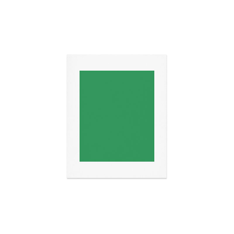 KELLY GREEN SOLID COLOR Art Print Gallery Image 1