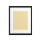 Lantern Light soft pastel creamy yellow solid color modern abstract pattern Framed Art Print Gallery Image 6