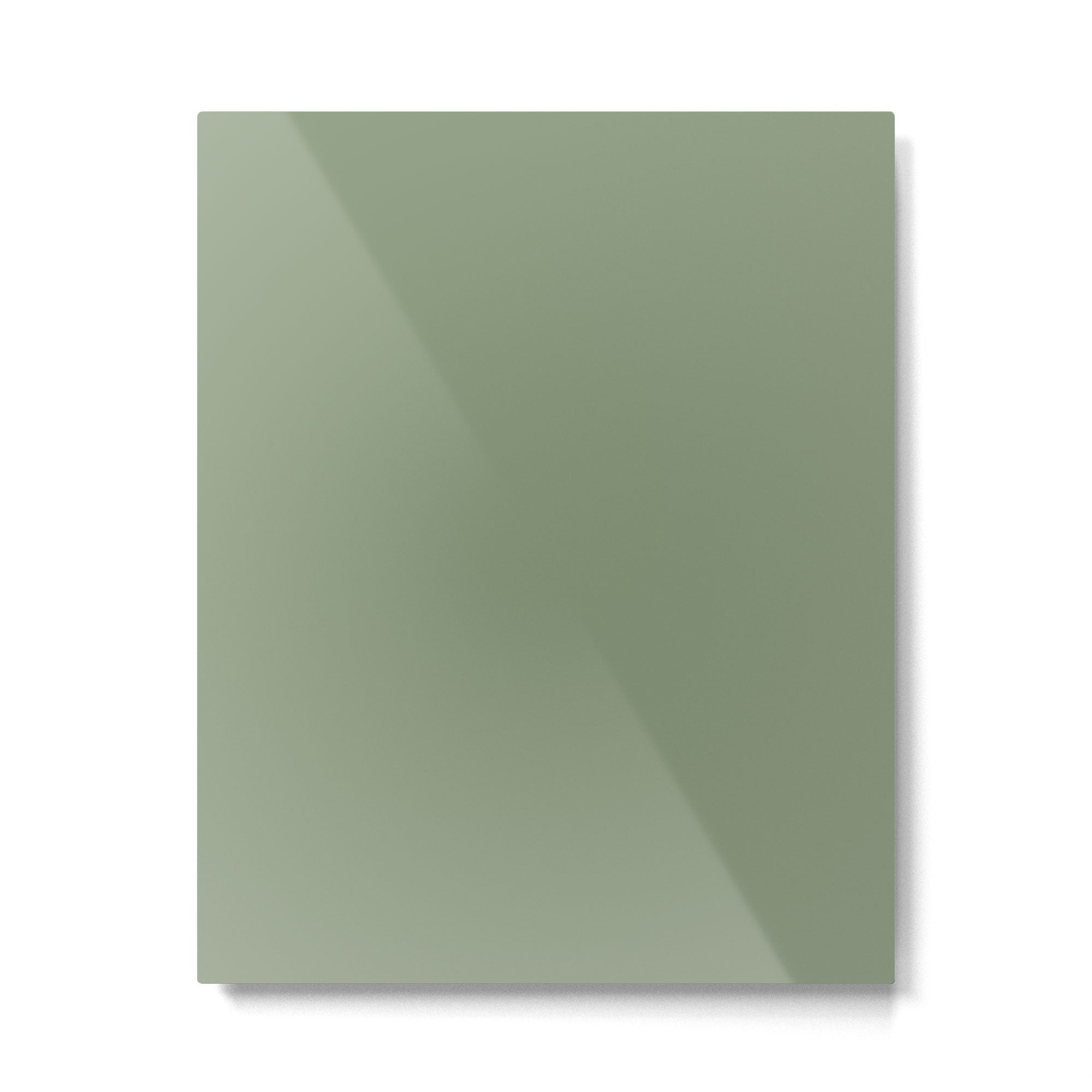 LAUREL TREE SOLID COLOR Plain Muted Green Shade Metal Print Gallery Image 6