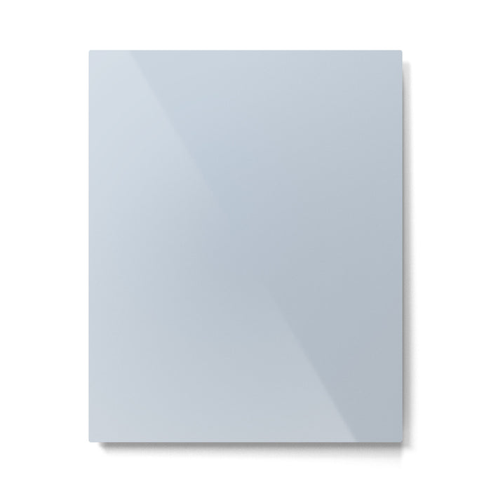 Light Periwinkle pale pastel shade of dried blue flower solid color modern abstract pattern  Metal Print Gallery Image 1