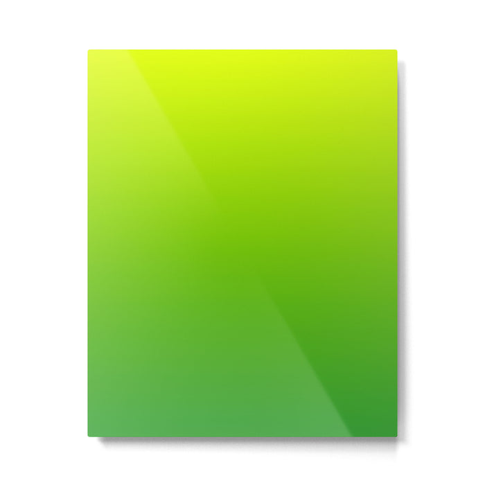LIME GREEN OMBRE COLOR Metal Print Gallery Image 1
