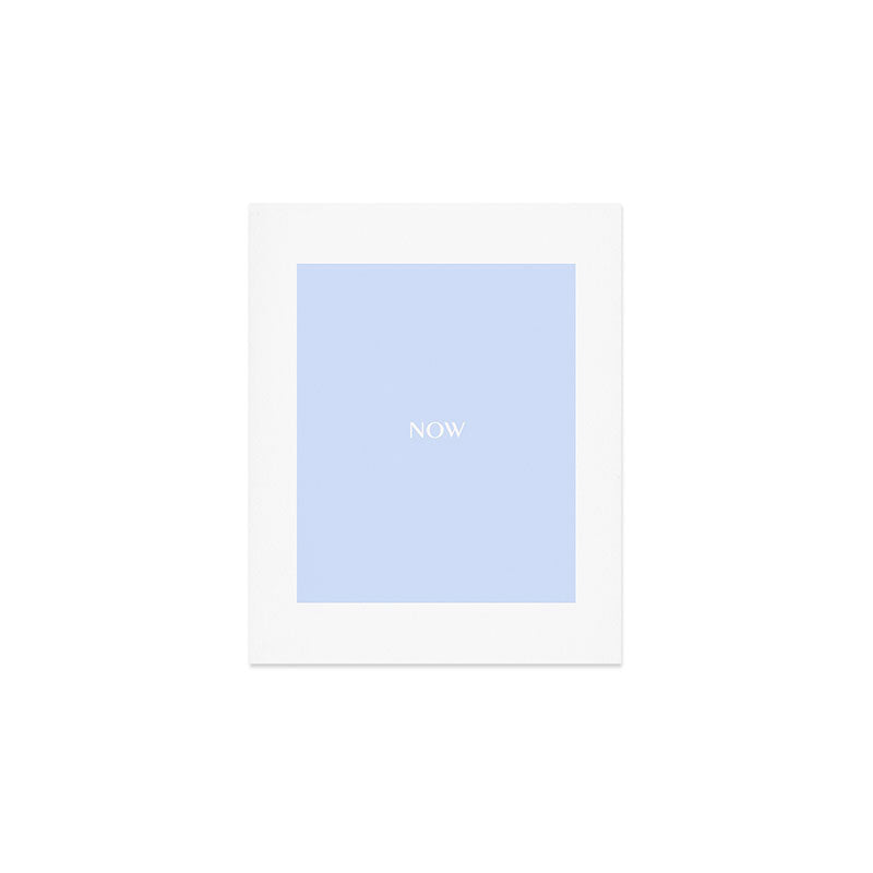 NOW BABY BLUE Pastel Solid Color Shabby Chic Abstract  Art Print Gallery Image 1