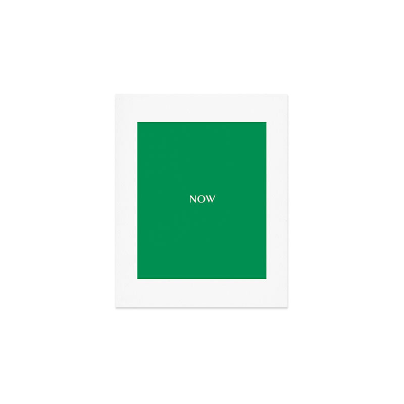 NOW FERN GREEN SOLID COLOR Art Print Gallery Image 1