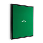 NOW FERN GREEN SOLID COLOR Framed Canvas Print Gallery Image 2