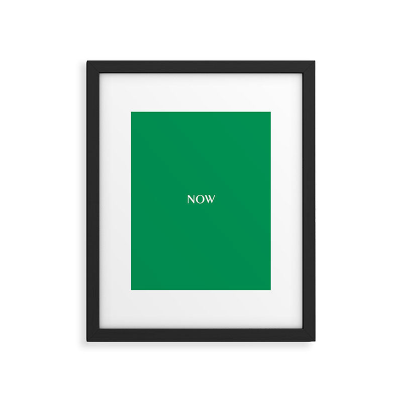 NOW FERN GREEN SOLID COLOR Framed Art Print Gallery Image 6