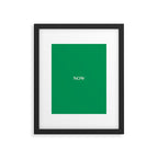 NOW FERN GREEN SOLID COLOR Framed Art Print Gallery Image 6