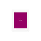 NOW MAGENTA SOLID COLOR Art Print Gallery Image 1
