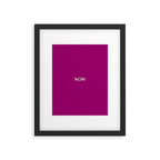 NOW MAGENTA SOLID COLOR Framed Art Print Gallery Image 6