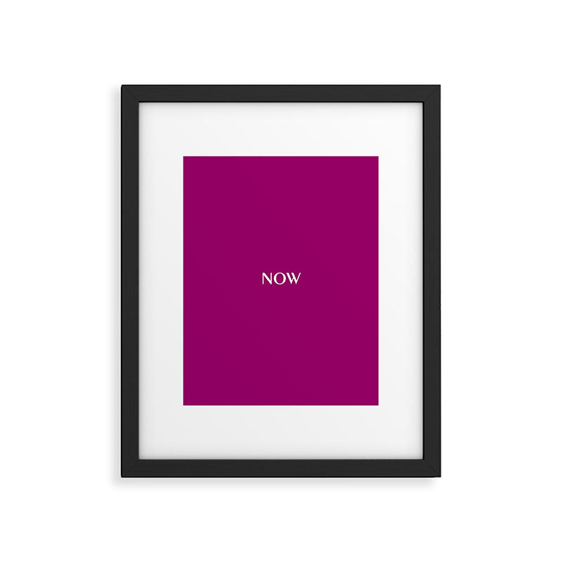 NOW MAGENTA SOLID COLOR Framed Art Print Gallery Image 6