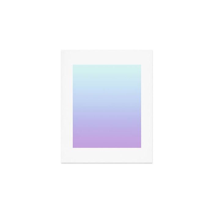 Ombre Color Lavender Blue Shade Art Print Gallery Image 1