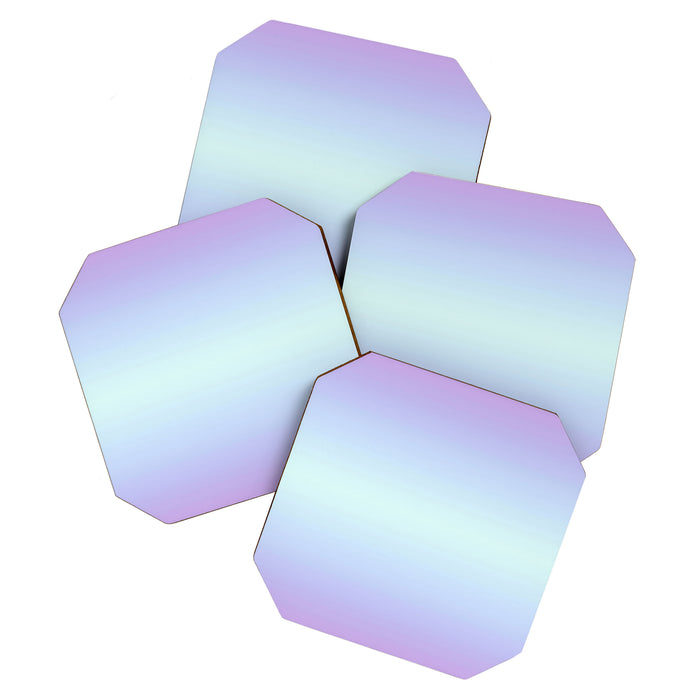 Ombre Color Lavender Blue Shade Coaster Gallery Image 1