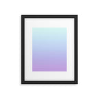 Ombre Color Lavender Blue Shade Framed Art Print Gallery Image 6