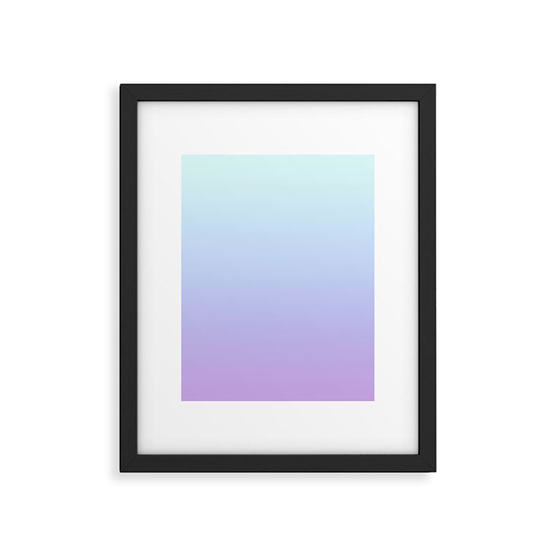 Ombre Color Lavender Blue Shade Framed Art Print Gallery Image 6