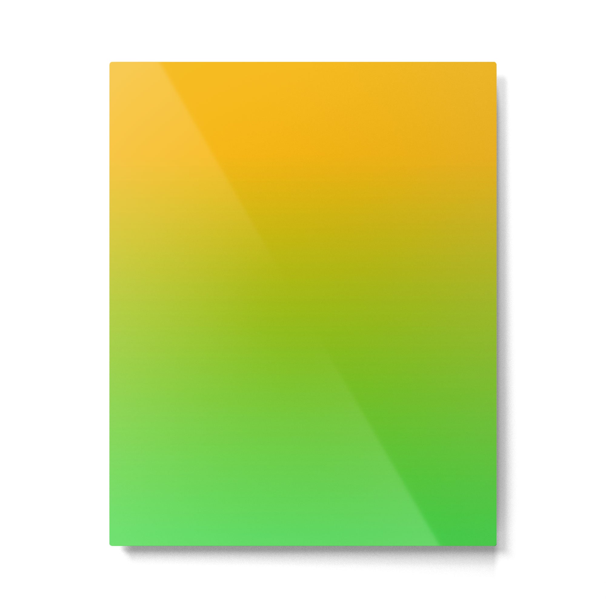 Ombre Color Orange Green Shade  Metal Print Gallery Image 6