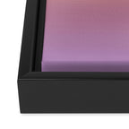 OMBRE ORANGE PURPLE PASTEL COLOR Framed Canvas Print Gallery Image 3