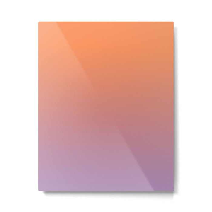 OMBRE ORANGE PURPLE PASTEL COLOR Metal Print Gallery Image 1