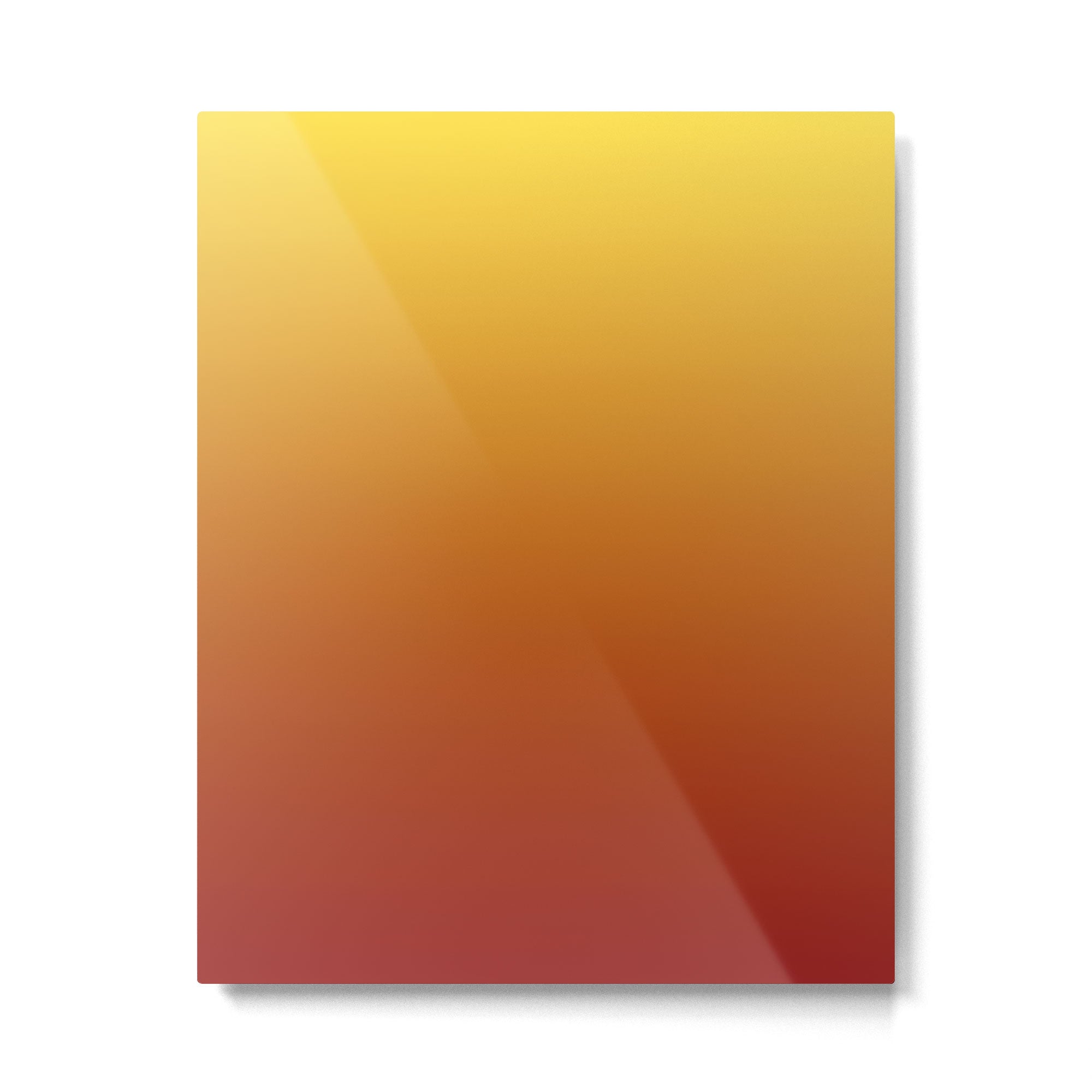 OMBRE RUST YELLOW COLOR Metal Print Gallery Image 6