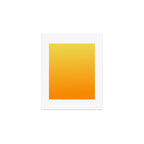 ORANGE Bright Ombre Color Pattern  Art Print Gallery Image 1