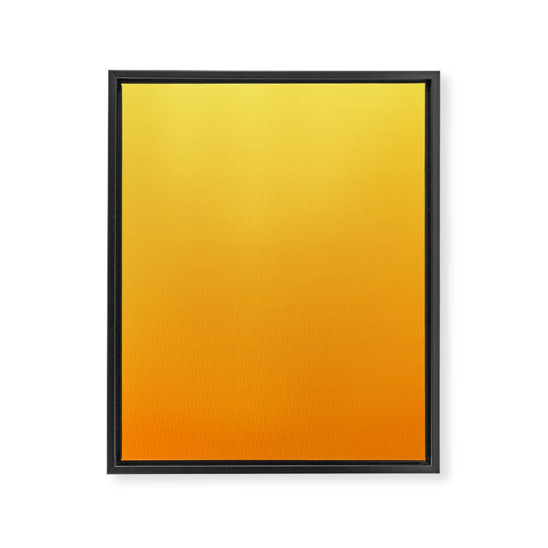 ORANGE Bright Ombre Color Pattern  Framed Canvas Print Gallery Image 8