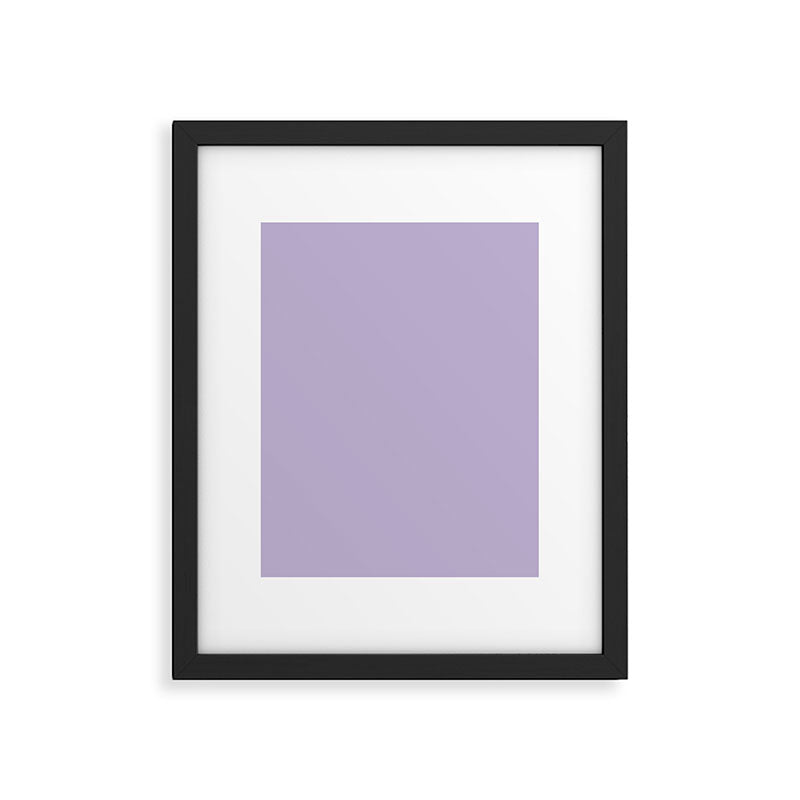 PASTEL LILAC Lavender Light Purple solid color Framed Art Print Gallery Image 6