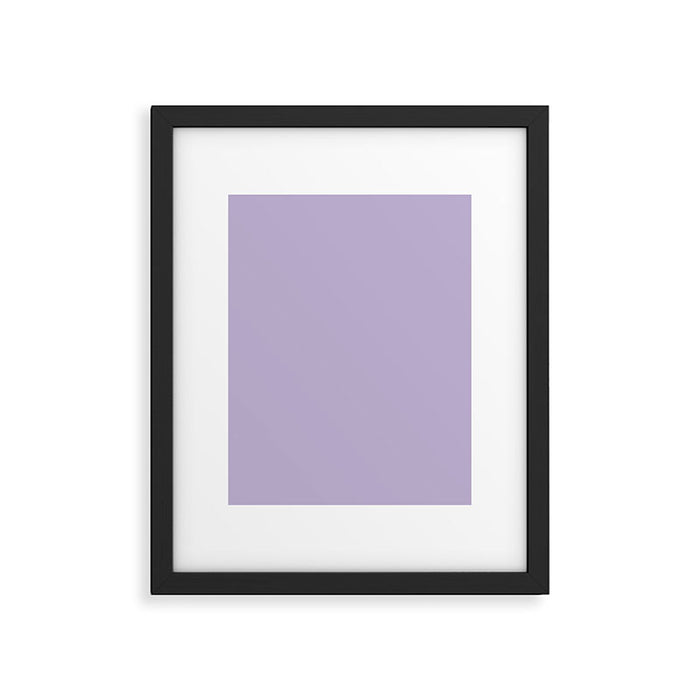 PASTEL LILAC Lavender Light Purple solid color Framed Art Print Gallery Image 1