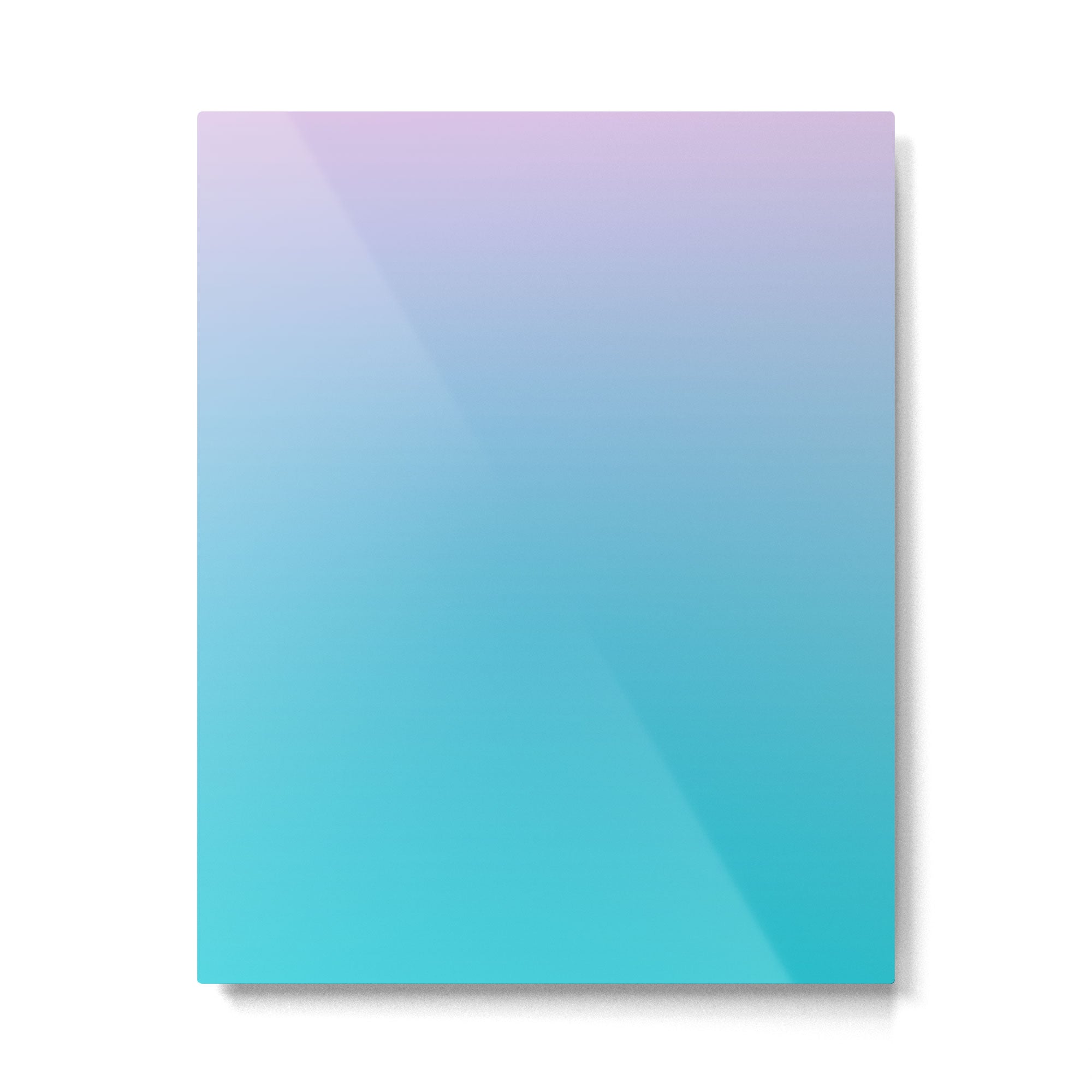 Pink Dawn over the Ocean Ombre Color Dazzling Pink and Teal Blue Shade Gradient  Metal Print Gallery Image 6