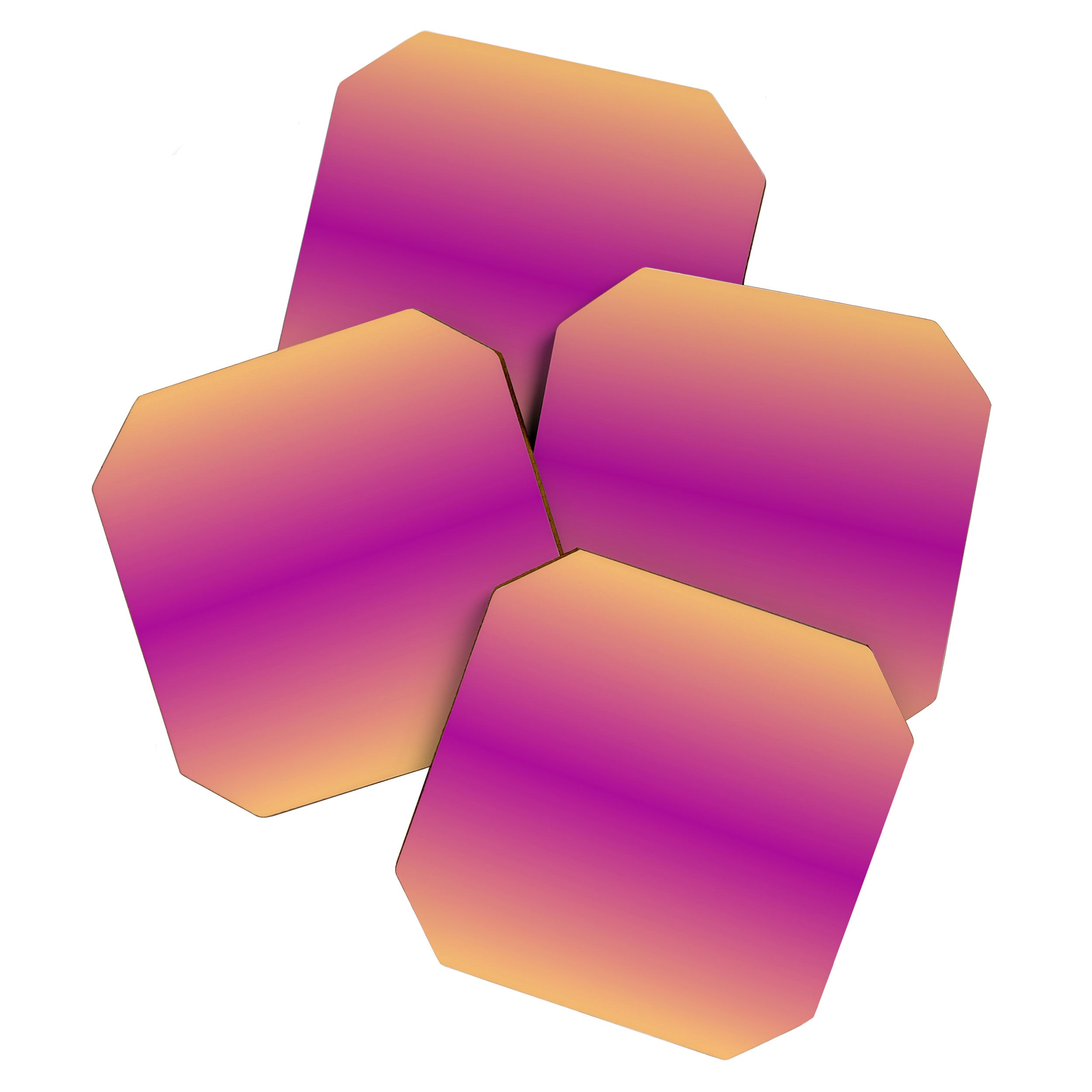 Purple Sunset Ombre Color Coaster Gallery Image 1