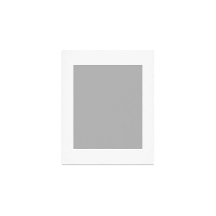 Quick Silver Gray Solid Color Plain Neutral Earth Tone  Art Print Gallery Image 1