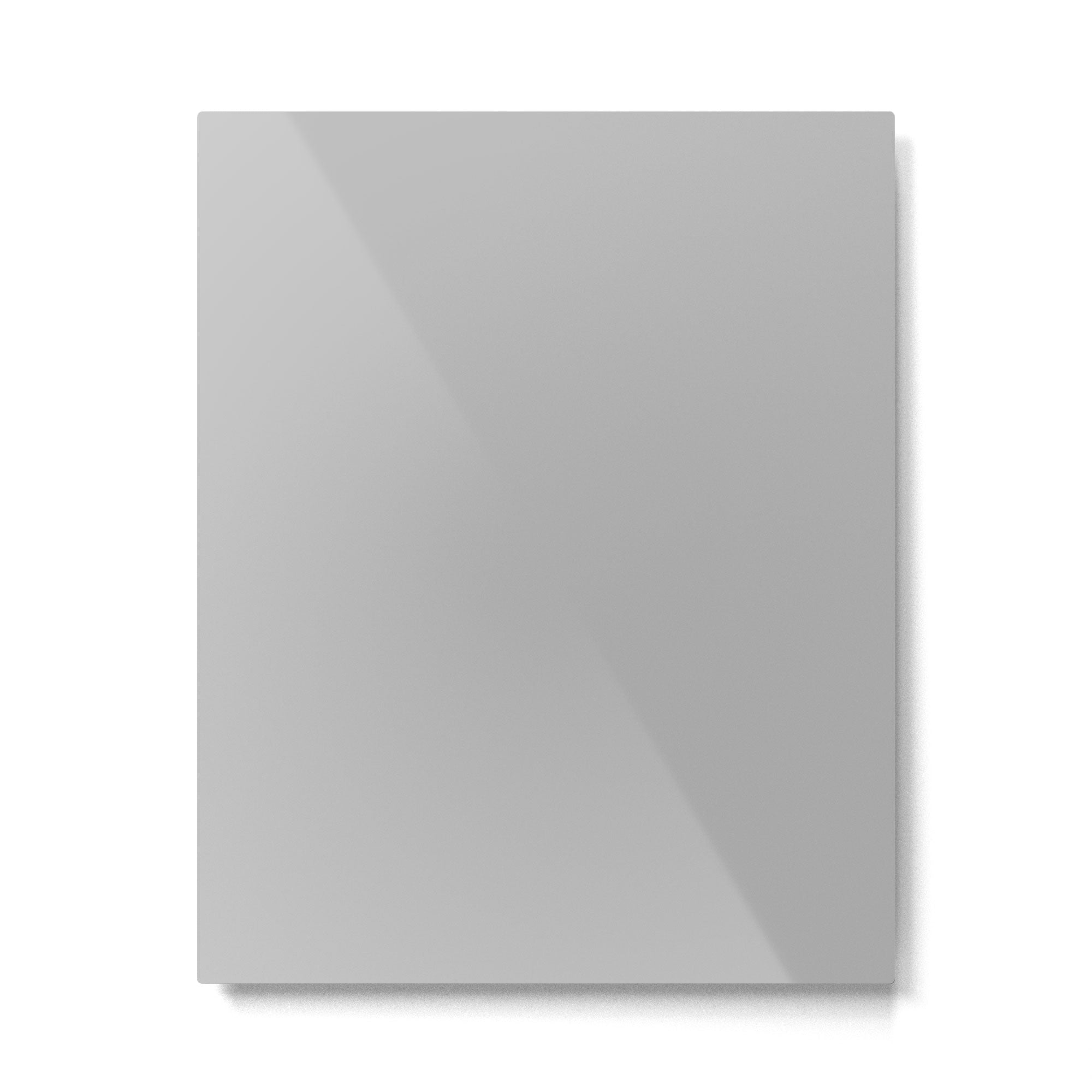 Quick Silver Gray Solid Color Plain Neutral Earth Tone  Metal Print Gallery Image 6